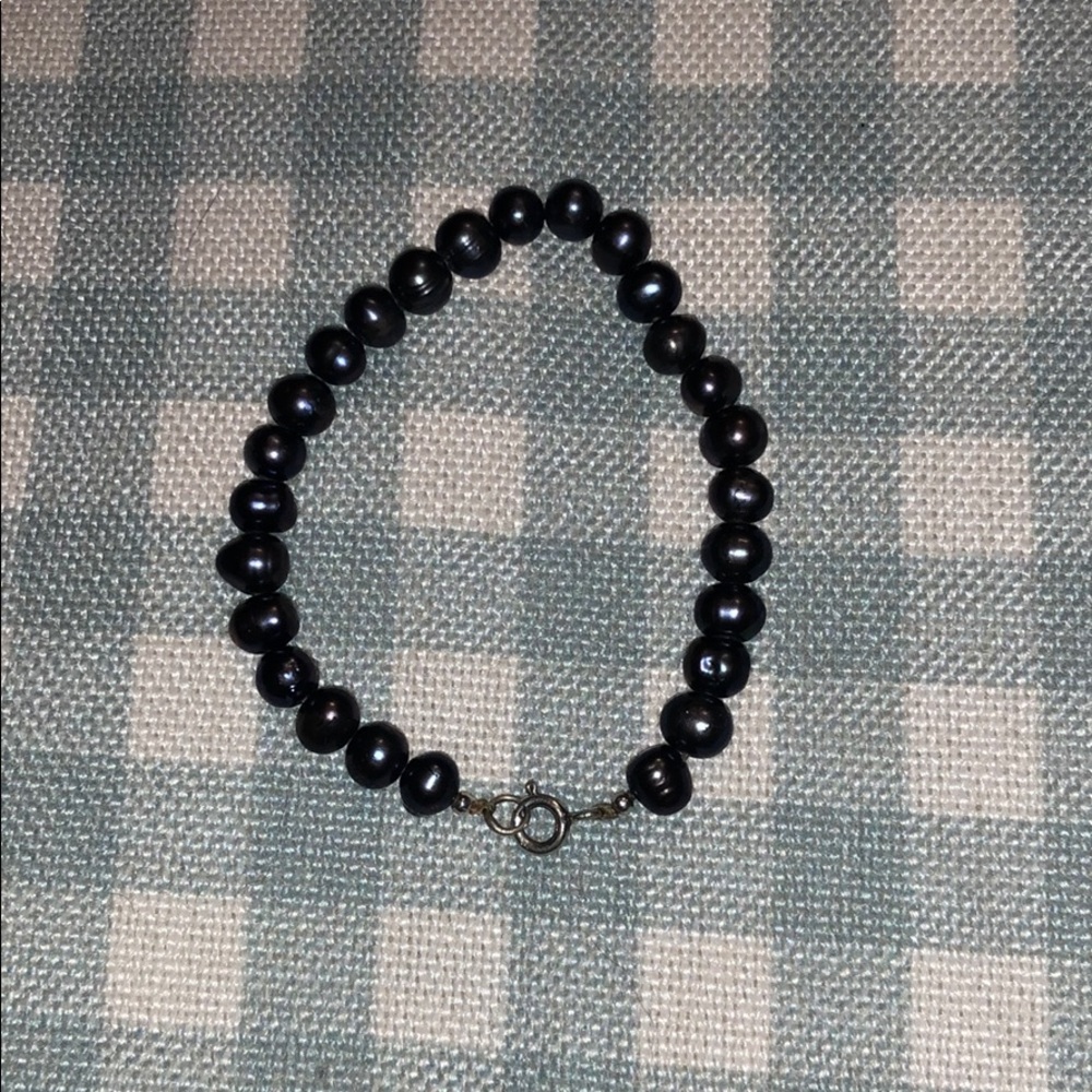 Dark Blue Pearl Bracelet